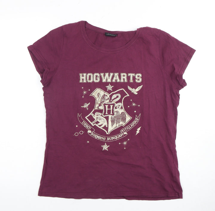 Harry Potter Women's Purple T-Shirt Nightshirt Size 10-12