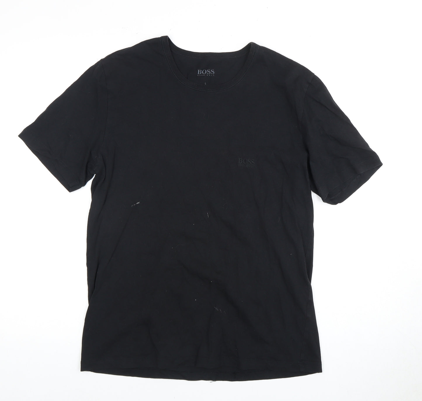 Hugo Boss Men's Black T-Shirt L Short Sleeve Crew Neck