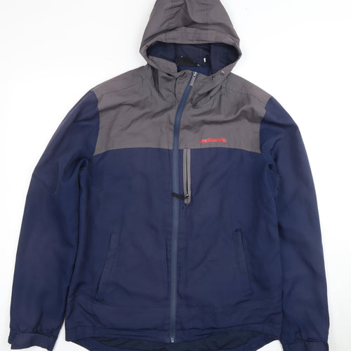 McKenzie Men's Blue Medium Hooded Windbreaker Jacket