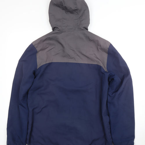 McKenzie Men's Blue Medium Hooded Windbreaker Jacket