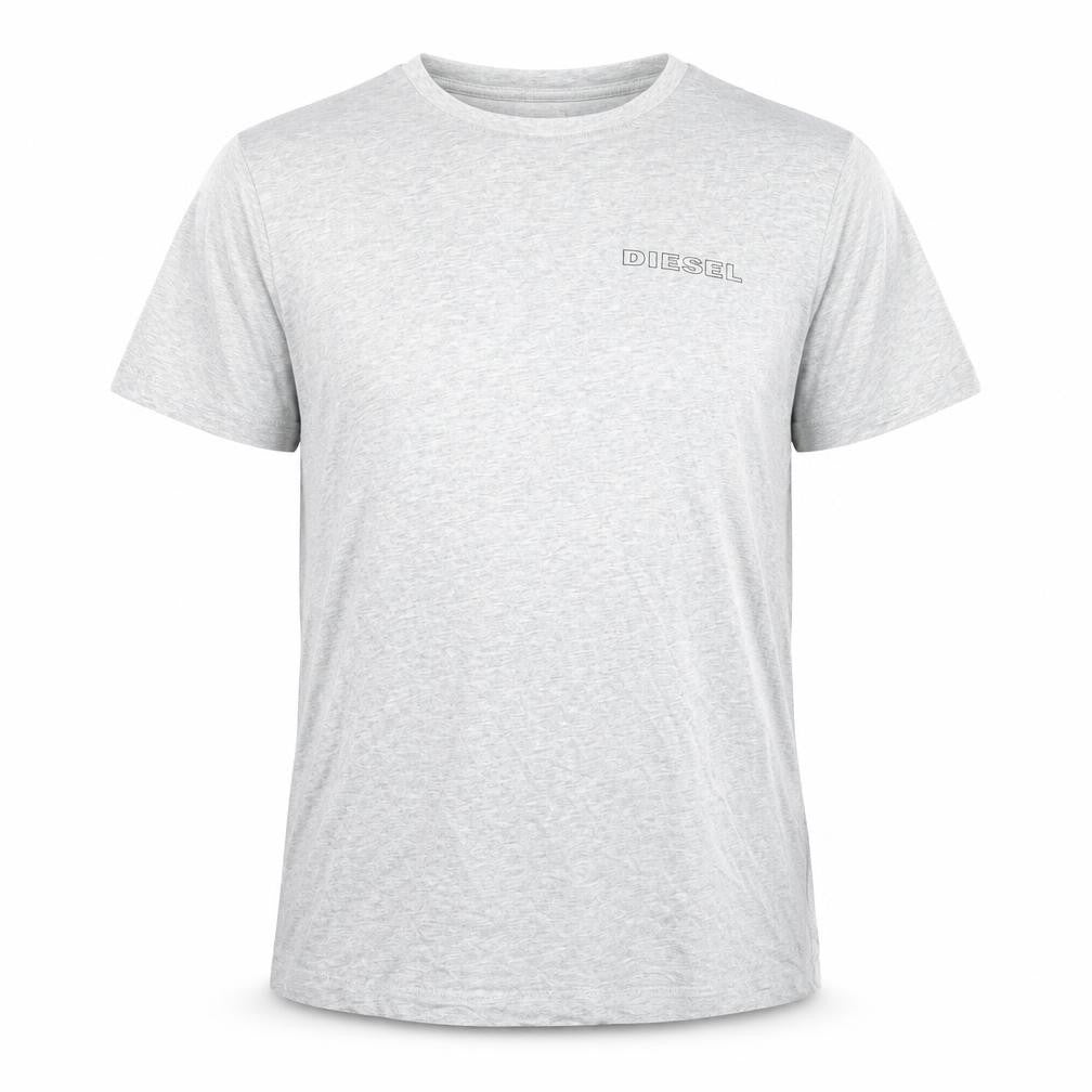 Diesel Grey Men's S Cotton Crew Neck T-Shirt