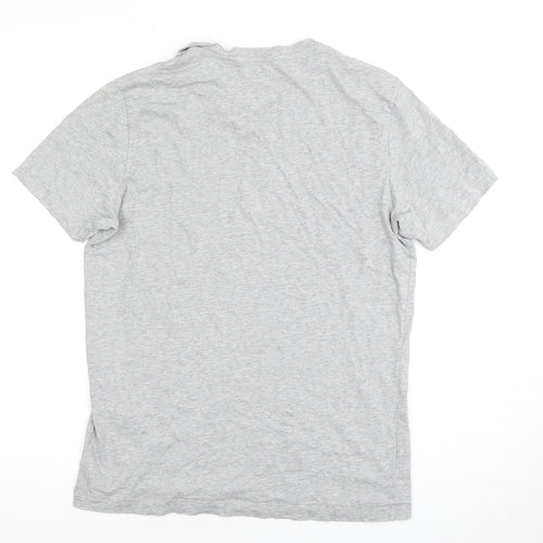 Diesel Grey Men's S Cotton Crew Neck T-Shirt