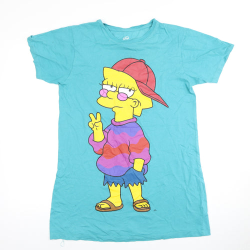 The Simpsons Teens Blue T-Shirt Dress Size 8