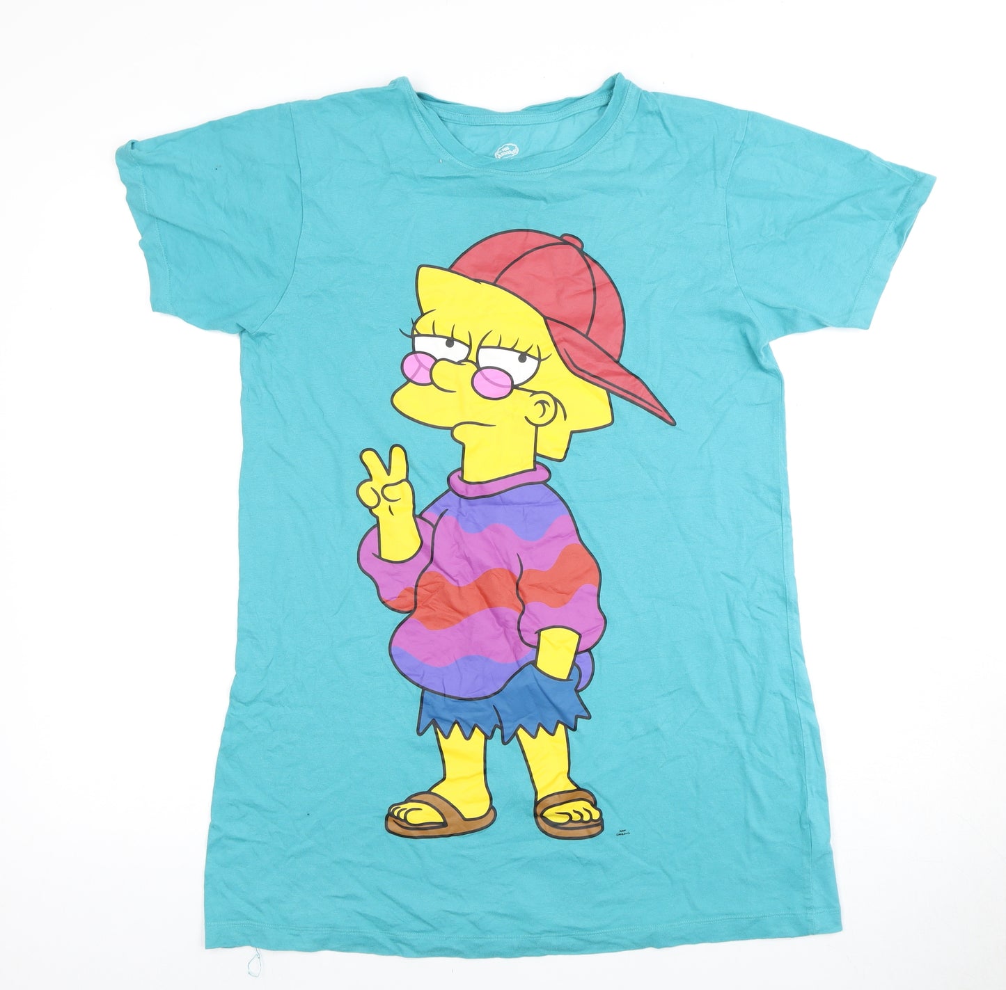 The Simpsons Teens Blue T-Shirt Dress Size 8