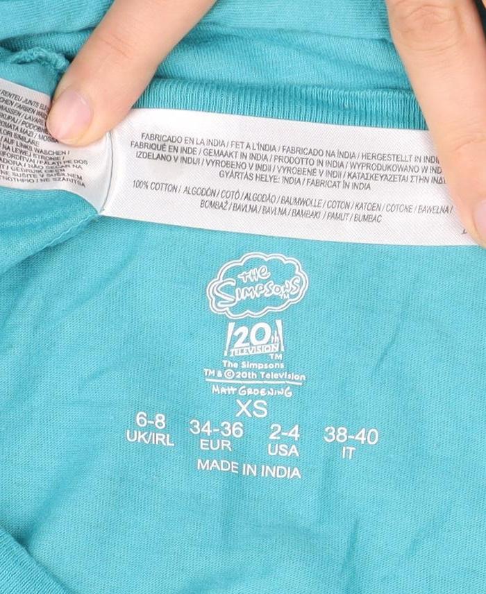The Simpsons Teens Blue T-Shirt Dress Size 8