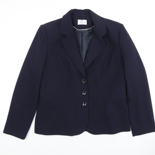 Eastex Women's Blue Blazer, Size 12, Notch Lapel