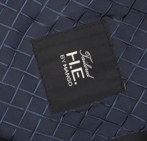 Mango Men's Blue Velvet Tuxedo Blazer Size 38