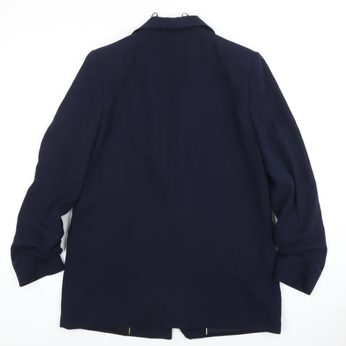 MNG Women's Blue Blazer Size 12 Business Office