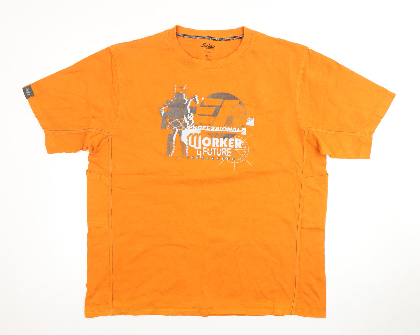 Snickers Workwear Men's Orange XL Graphic T-Shirt
