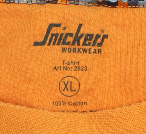 Snickers Workwear Men's Orange XL Graphic T-Shirt
