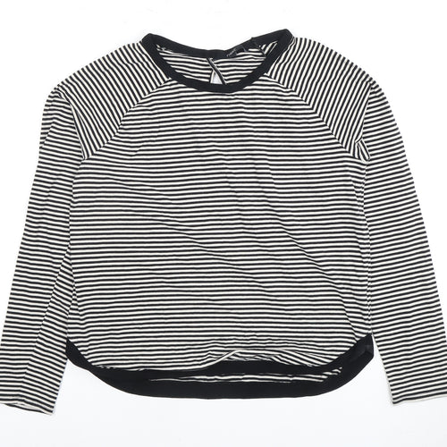 Next Women's Striped T-Shirt Size 12 Black/White