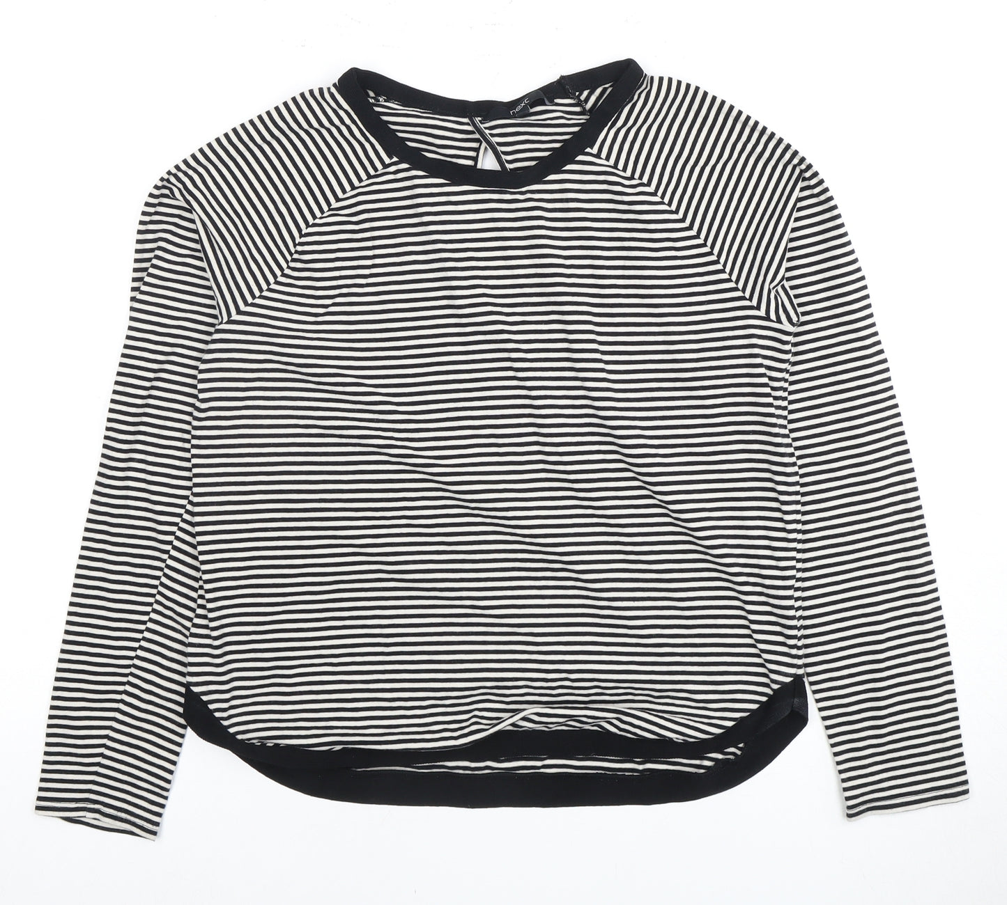 Next Women's Striped T-Shirt Size 12 Black/White