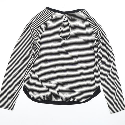 Next Women's Striped T-Shirt Size 12 Black/White