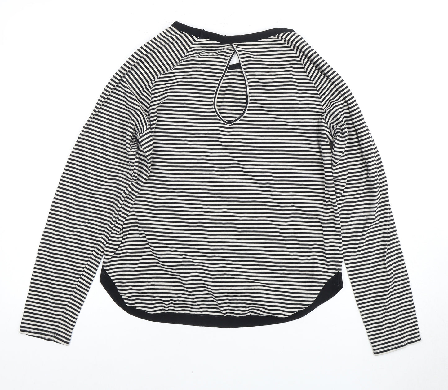 Next Women's Striped T-Shirt Size 12 Black/White