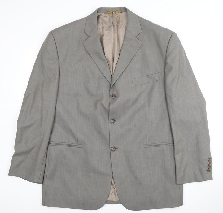 Marks & Spencer Grey Wool Men's Blazer, Size 46S
