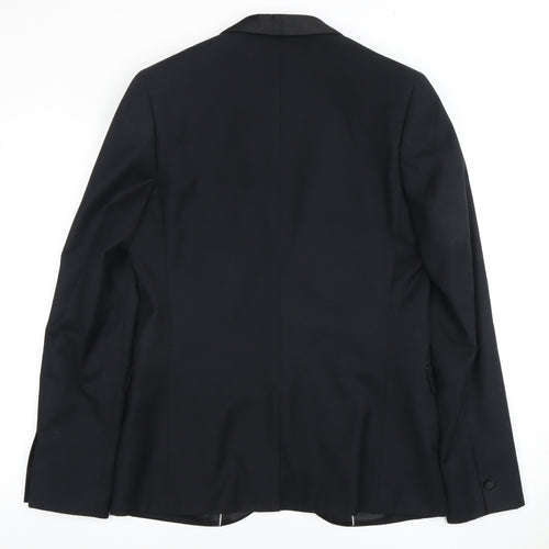 Topman Men's Black Slim Tuxedo Jacket UK 38