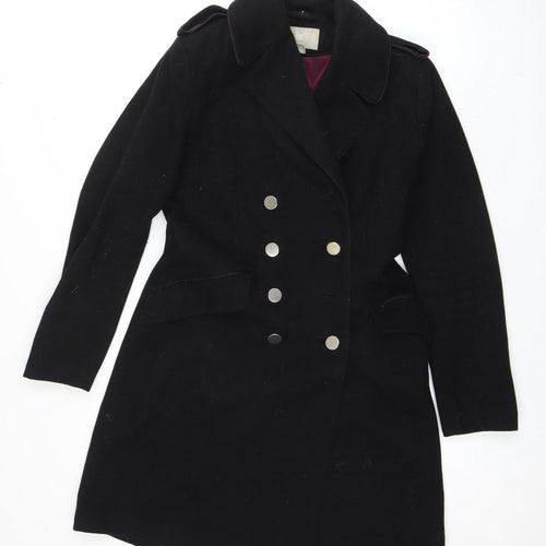 H&M Women's Black Pea Coat Size 8 – Classic Style