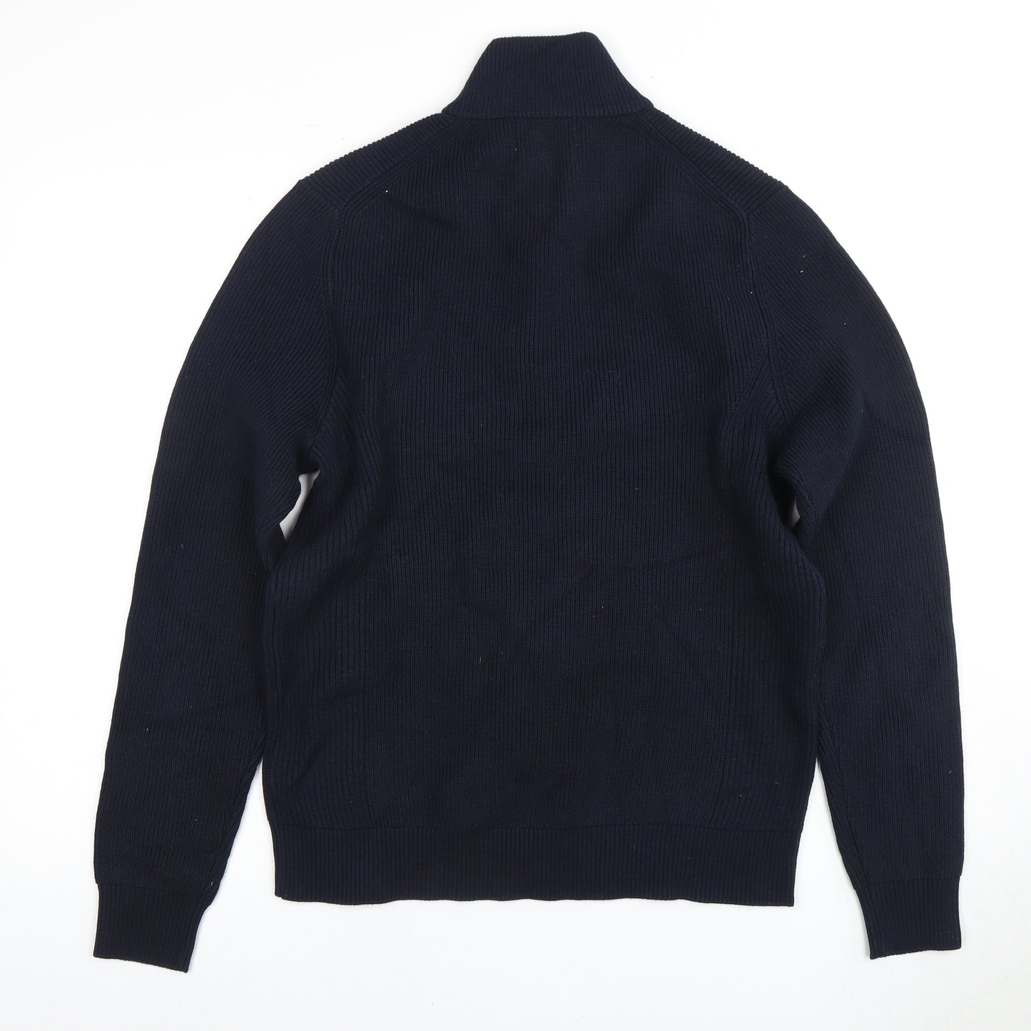 Marks and Spencer Men's Blue M Full Zip Jumper