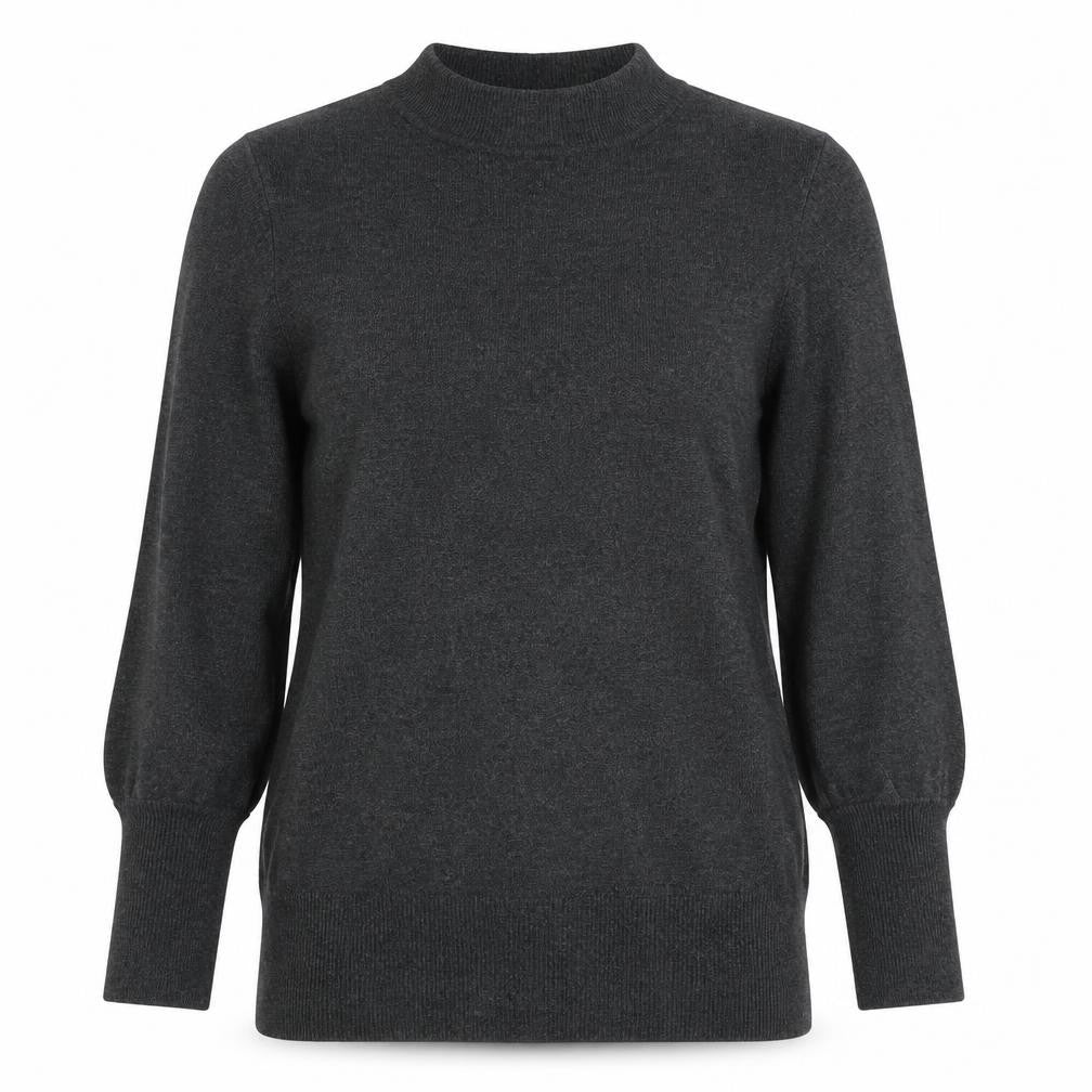 Front view of Marks & Spencer Women's Black Medium Roll Neck Jumper