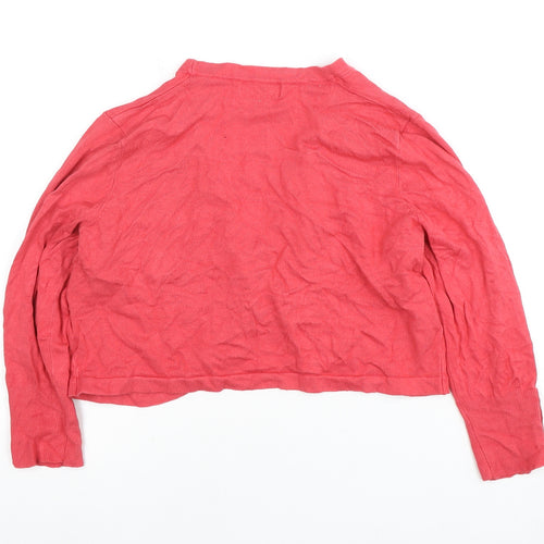 Collection Debenhams Women Red V-Neck Cardigan Size 14
