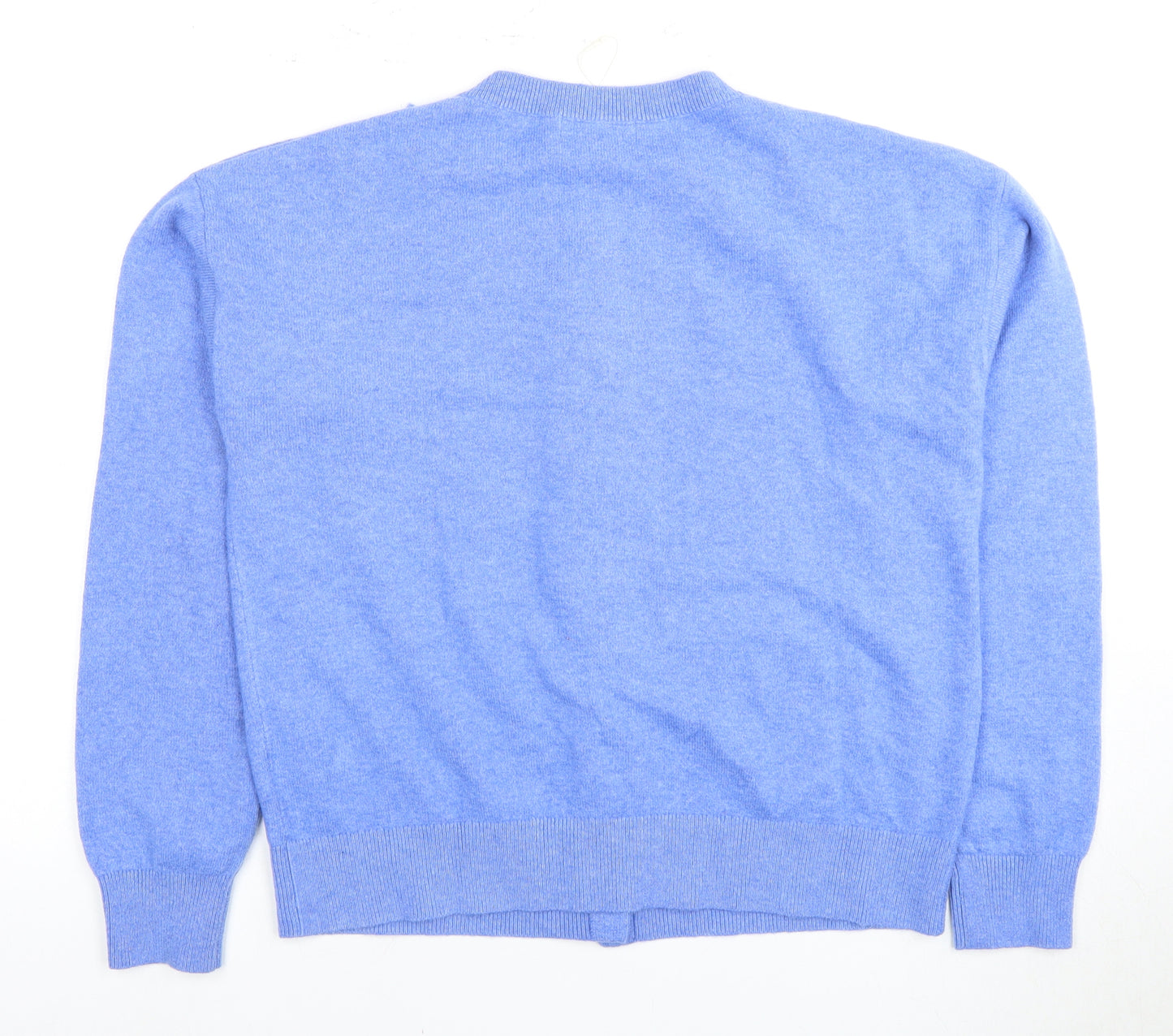 Marks and Spencer Women's Blue Cashmere Cardigan, M