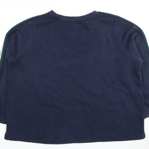 Marks and Spencer Blue Crew Neck Fleece Sweatshirt Unisex Size 20
