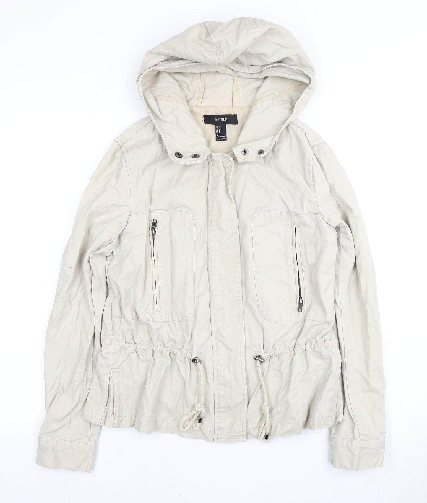 Forever 21 Women's Beige Basic Jacket Size 8