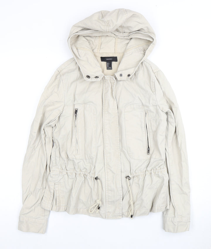 Forever 21 Women's Beige Basic Jacket Size 8