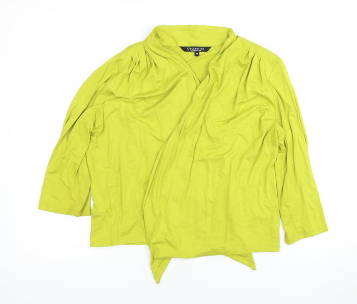 Debenhams Women's Green Size 16 Open Front Cardigan Jumper