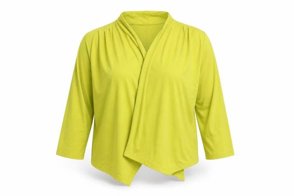 Front view of Debenhams Women's Green, size 16, Open Front Cardigan Jumper
