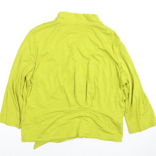 Debenhams Women's Green Size 16 Open Front Cardigan Jumper