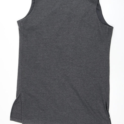 Marks and Spencer Women's Grey Open Front Vest, Size 16, Sleeveless