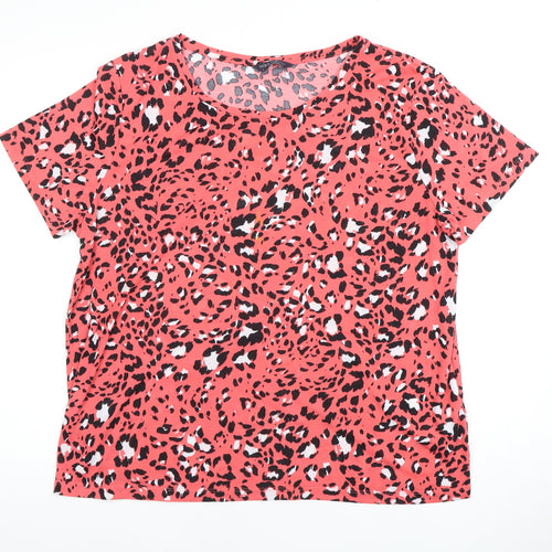 Marks and Spencer Women's Leopard Print T-Shirt, Size 16