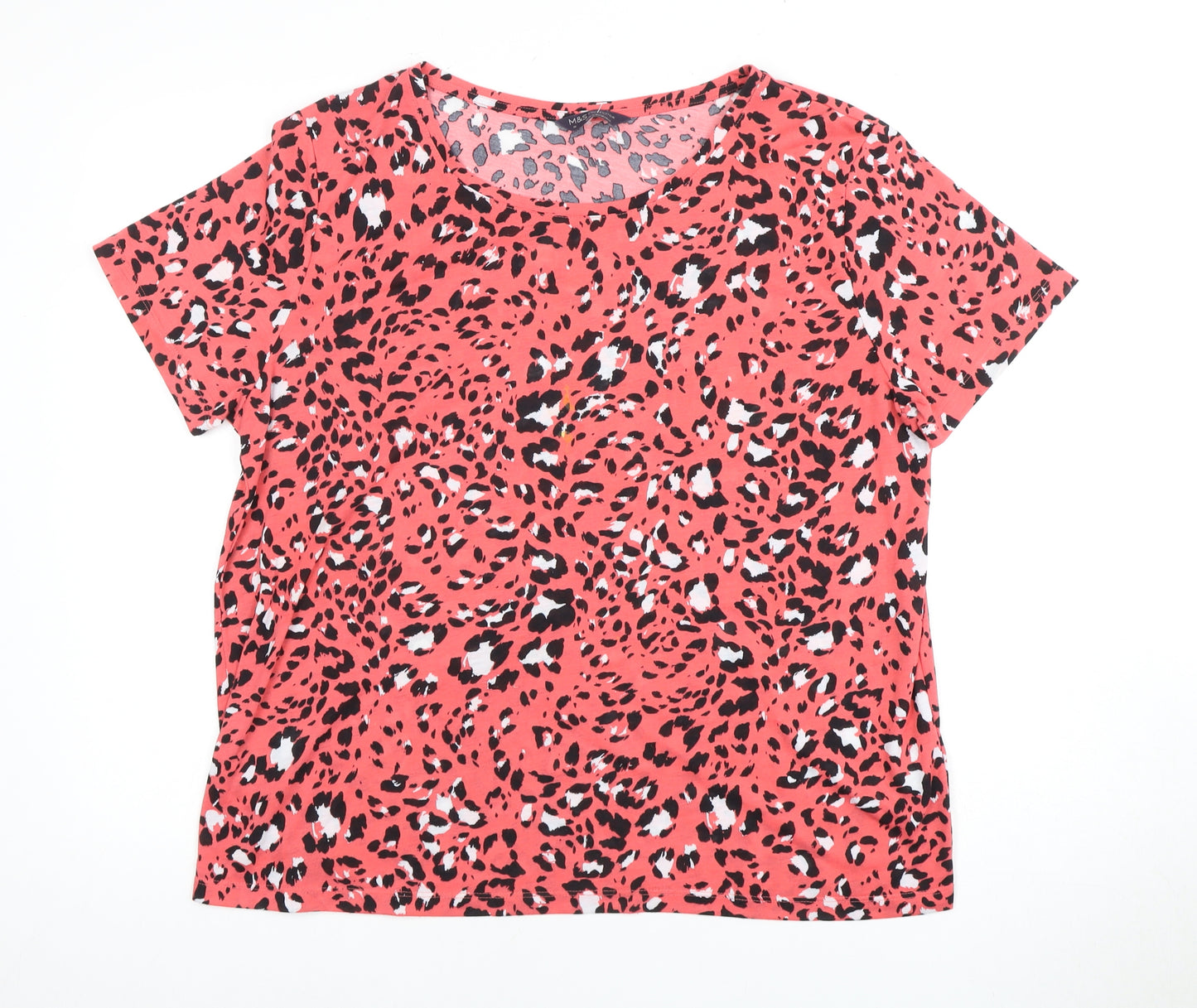 Marks and Spencer Women's Leopard Print T-Shirt, Size 16