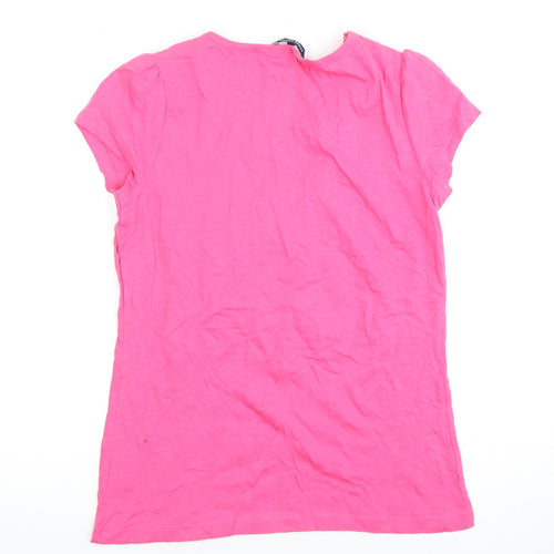 Store Twenty One Women's Pink Embroidered Blouse Size 10