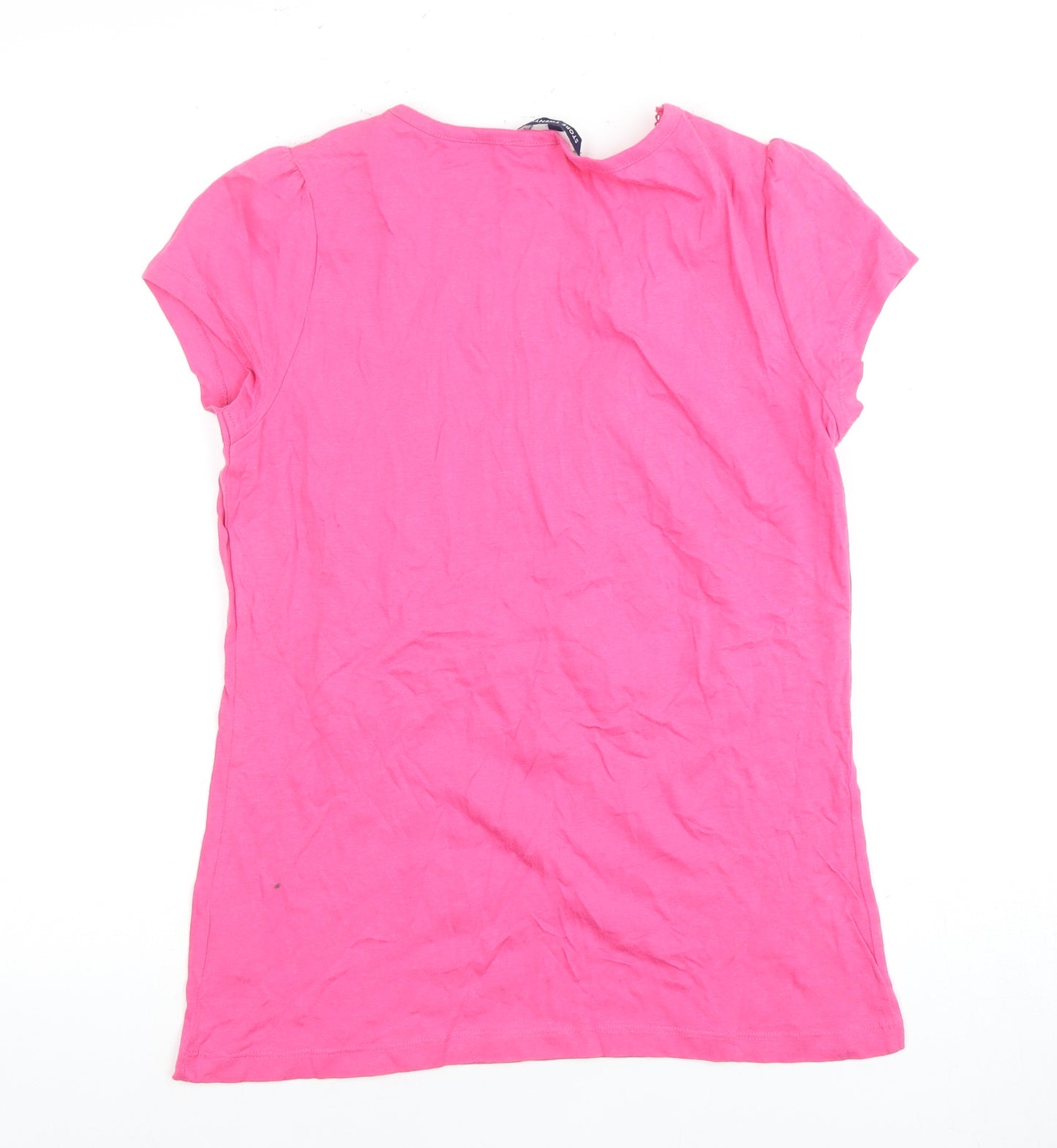 Store Twenty One Women's Pink Embroidered Blouse Size 10