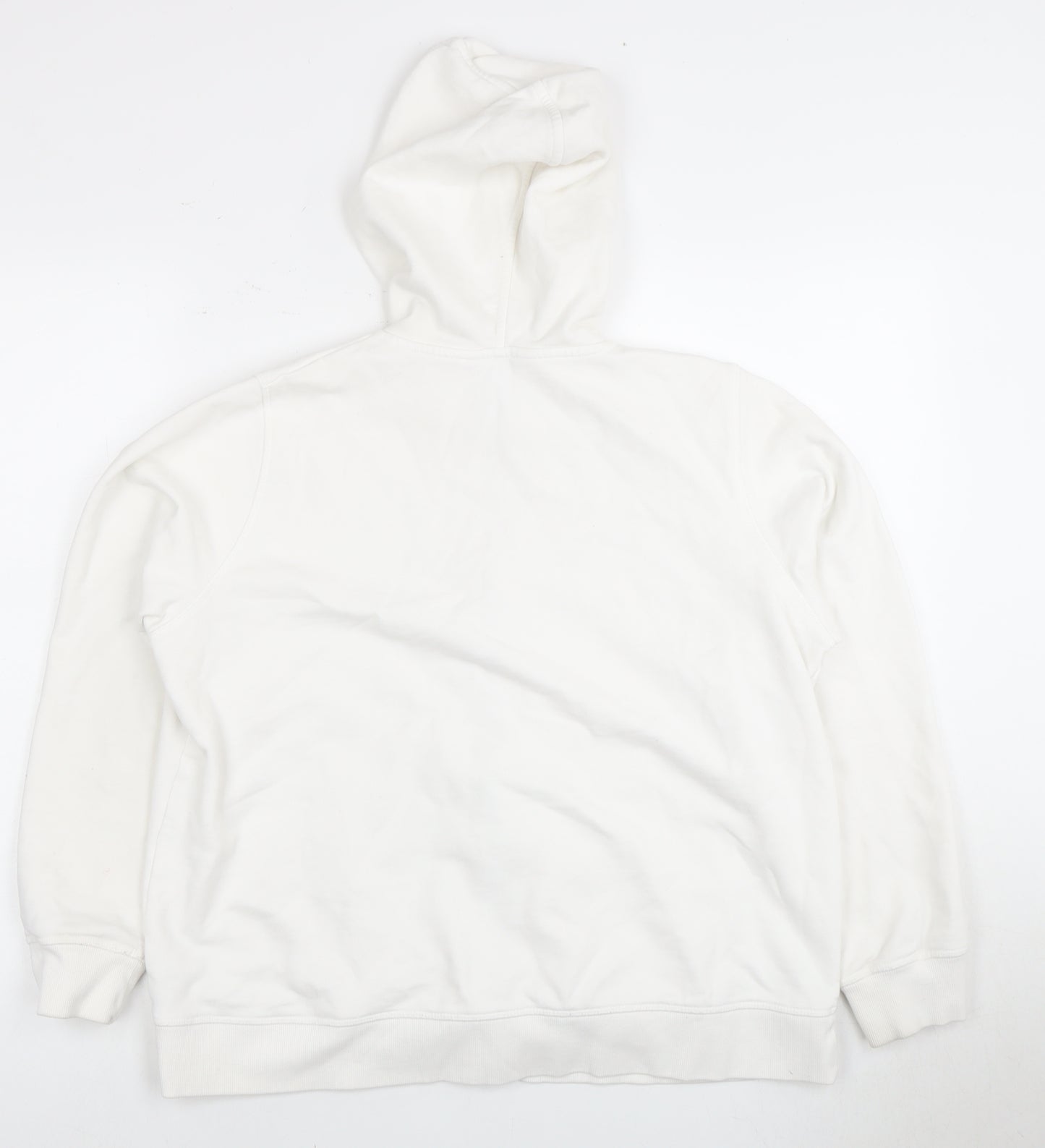 Marks and Spencer Women's White Full Zip Hoodie L