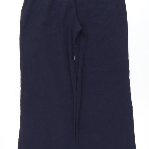 Stradivarius Women's Blue Wide-Leg Trousers, Size 8