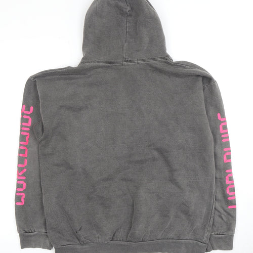 PrettyLittleThing Women's Grey L Pullover Hoodie