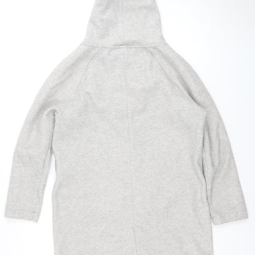 Next Women's Grey Hooded Jacket Size 8