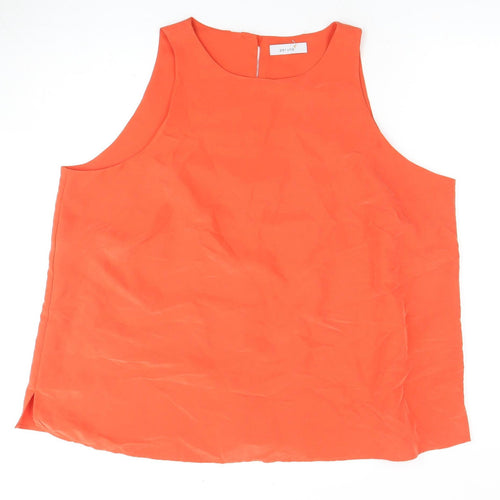 Marks and Spencer Orange Sleeveless Tank for Women Size 18