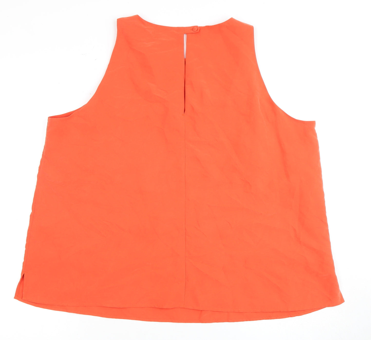 Marks and Spencer Orange Sleeveless Tank for Women Size 18