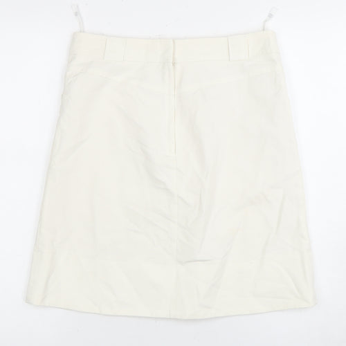 Next Women's White Knee Length Pencil Skirt