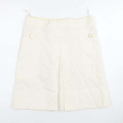 Next Women's White Knee Length Pencil Skirt