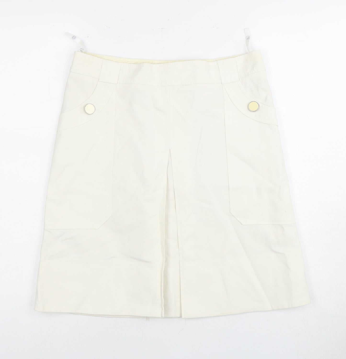 Next Women's White Knee Length Pencil Skirt