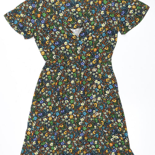 Next Women's Floral Multicoloured Dress Size 10