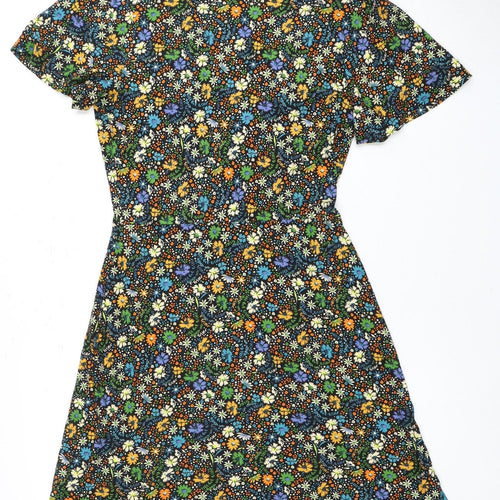 Next Women's Floral Multicoloured Dress Size 10
