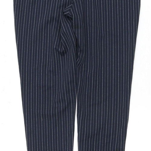 M&S Women's Blue Striped Leggings Size 10
