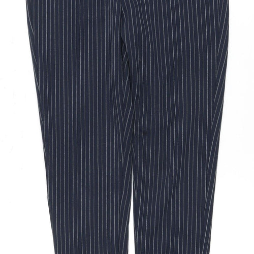 M&S Women's Blue Striped Leggings Size 10