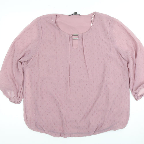 Bonmarche Women's Pink Blouse Size 14